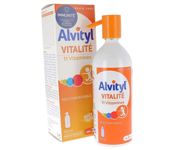 Alvityl sirop multivitamines goût fruits rouges - flacon de 150 ml