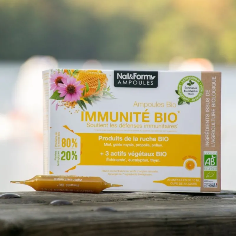 Achat Ampoules Immunité Bio de Nat&Form au meilleur prix du net sur AlpenPara.com