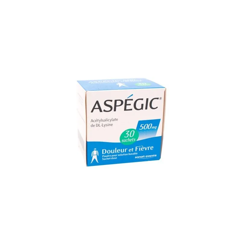 Aspegic 500mg 30 sachets | Nom de la Pharmacie en variable