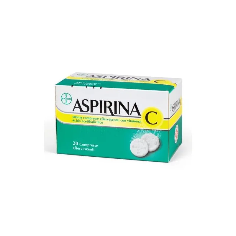Aspirine C 400mg + 240mg Acide Acétylsalicylique 20 Comprimés Effervescents