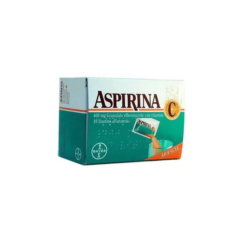 Aspirine C Granules 400 mg Acide acétylsalicylique 10 Sachets Orange