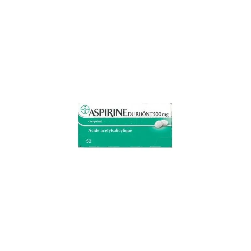 Aspirine du rhône 500 mg 50 comprimés | Nom de la Pharmacie en...