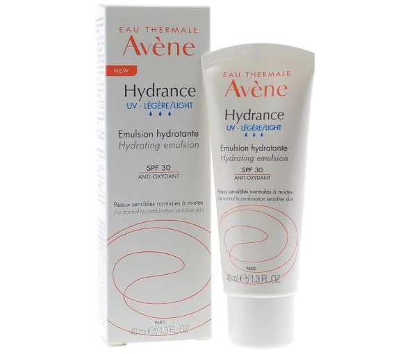 Hydrance émulsion légère hydratante UV spf 30 Avène - tube de 40 ml