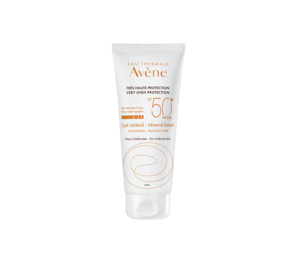 Lait minéral solaire très haute protection spf 50+ Avène - tube de 100 ml