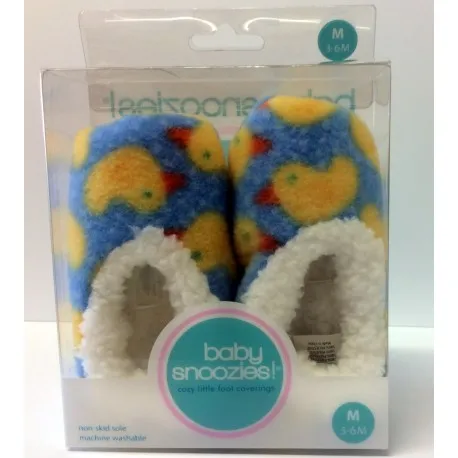 Chaussons Baby snoozies - BLEU Canards - taille M out of the blue