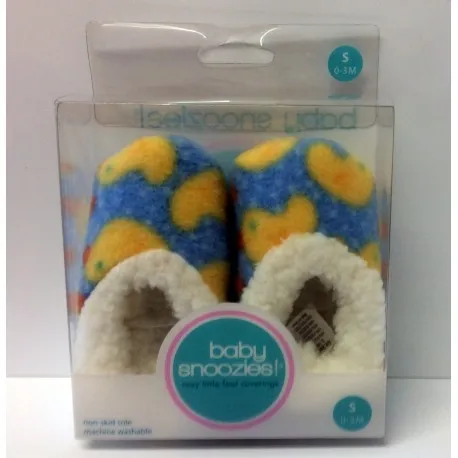 Chaussons Baby snoozies - BLEU Canards - taille S out of the blue