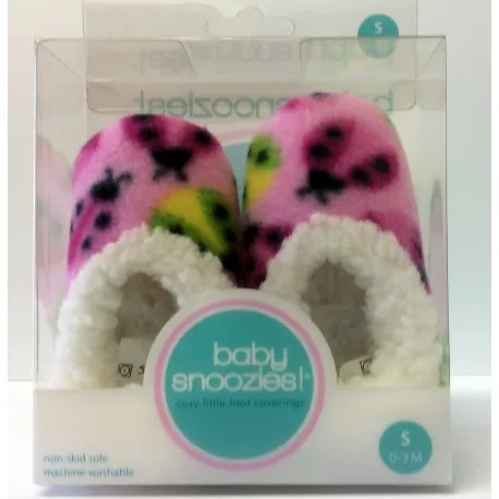 Chaussons Baby snoozies - ROSE FONCE Coccinelles - taille S out of the blue