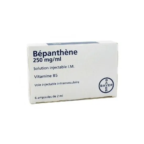 Bépanthène 250 mg/ml  6 ampoules de 2ml