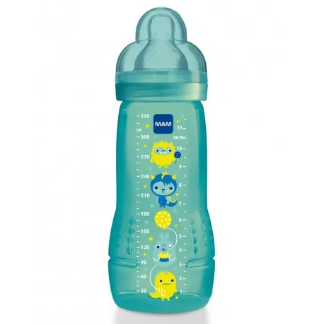 Biberon 2ème age turquoise  MAM