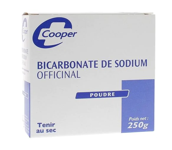 Bicarbonate de sodium officinal en poudre cooper - boite de 250 g