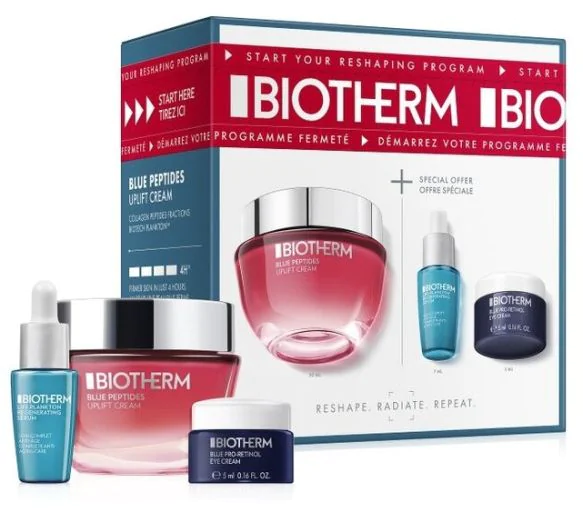Coffret blue peptides uplift Biotherm - coffret de 3 produits