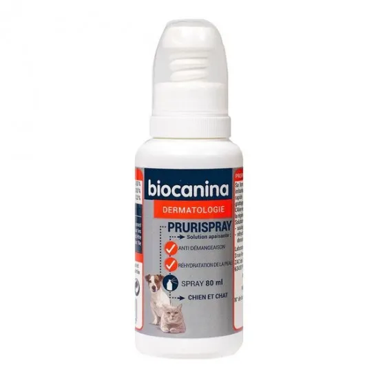 Biocanina dermatologie prurispray chien et chat 80ml