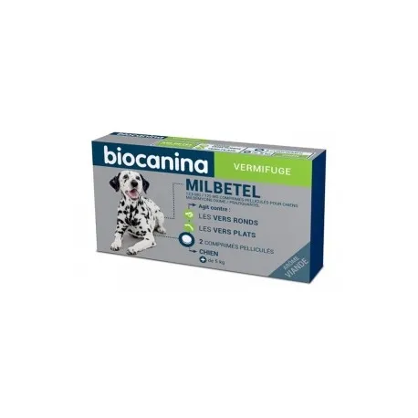 Biocanina milbetel vermifuge 12,5 Mg 125mg chien