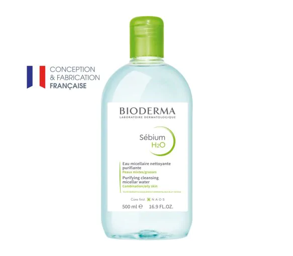 Sébium H2O Eau micellaire nettoyante purifiante - flacon de 500 ml