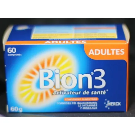 Bion 3 "Adulte" 60 comprimés  Merck Medication Familiale