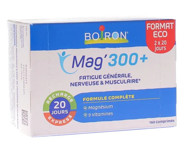 Magnésium 300+ comprimé Boiron - boîte de 160 comprimés