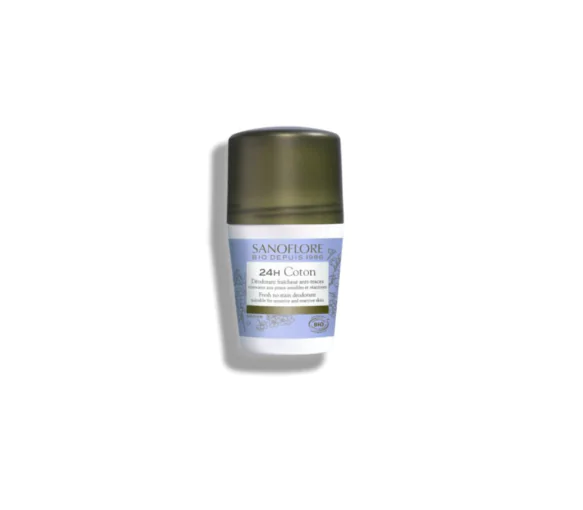 Déodorant 24h coton Sanoflore - roll-on de 50ml