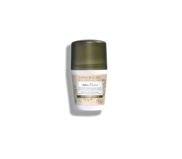 Déodorant 48h flora Sanoflore - roll-on de 50ml