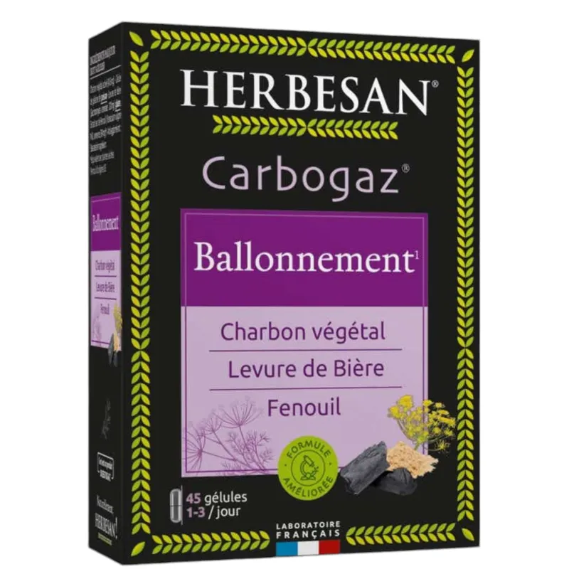 Cargogaz herbesan digestion 45 gélules | Nom de la Pharmacie en...