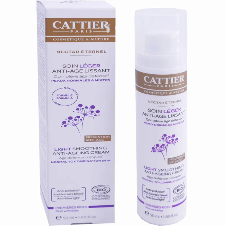 CATTIER SOIN LEGER ANTI-AGE LISSANT 50 ML BIO