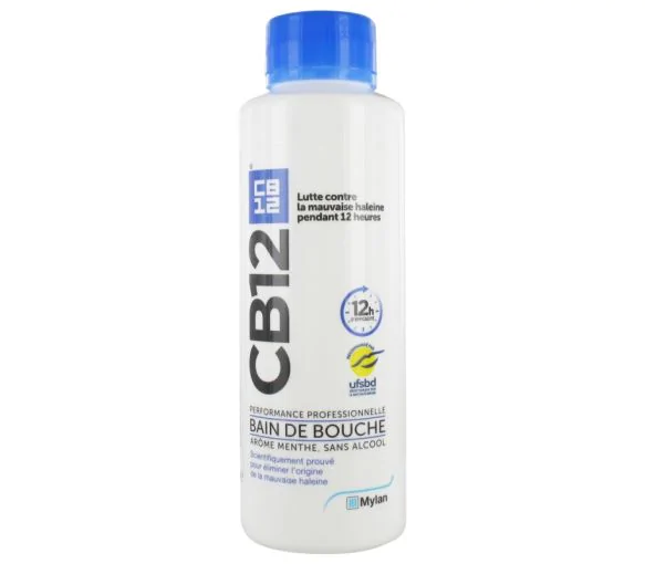 CB12 Bain de bouche goût menthe - flacon de 500 ml