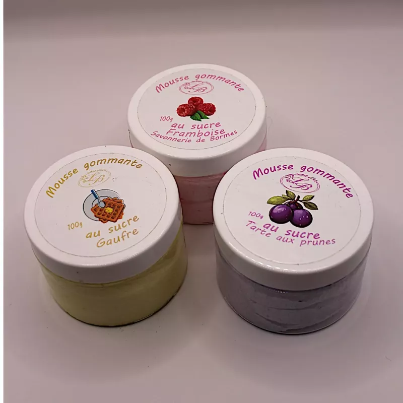 Chantilly Gommante Sucré Bain & Douche 100g – Savonnerie des Bormes | Exfoliation Gourmande