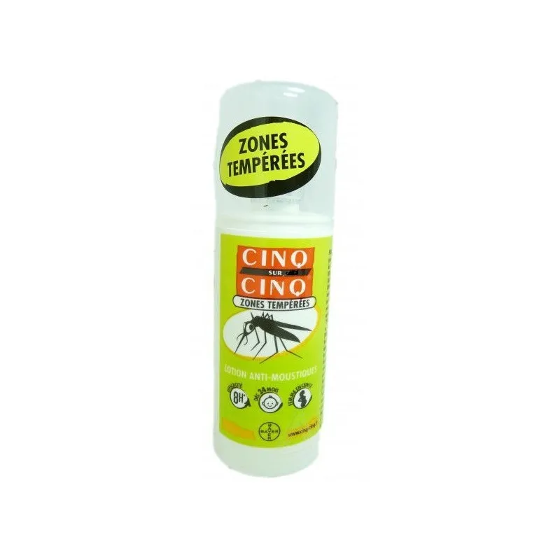 Cinq sur Cinq zones tempérées spray anti moustiques 100ml | Nom de...