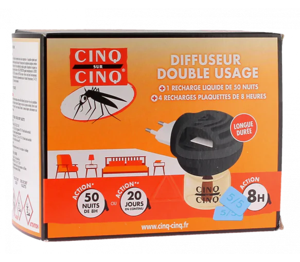Diffuseur double usage Cinq Sur Cinq - boîte de 1 diffuseur + recharges