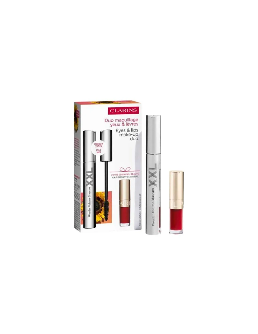 CLARINS MASK SET WONDER XXL Nº01 + LIP COMFORT OIL