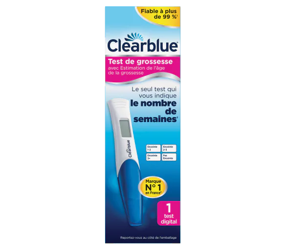 Test de grossesse Clearblue Digital - boîte de 1 test