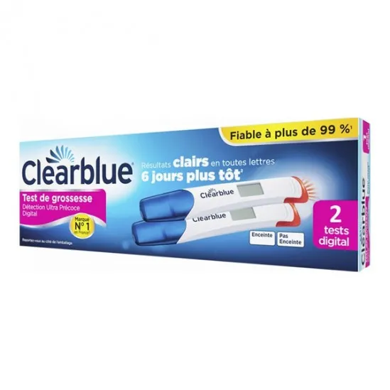 Labokapharma - Clearblue test de grossesse Ultra Précoce Digital 2 pièces