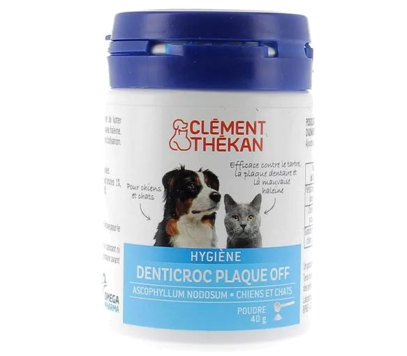 Denticroc poudre plaque off Clément-thékan - boîte de 40g