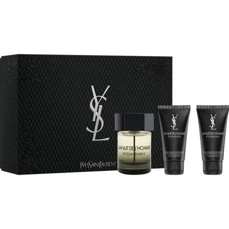 Yves Saint Laurent La Nuit De L'Homme Set - 100 Ml With 2 Shower Gels Eau de Toilette pour homme
