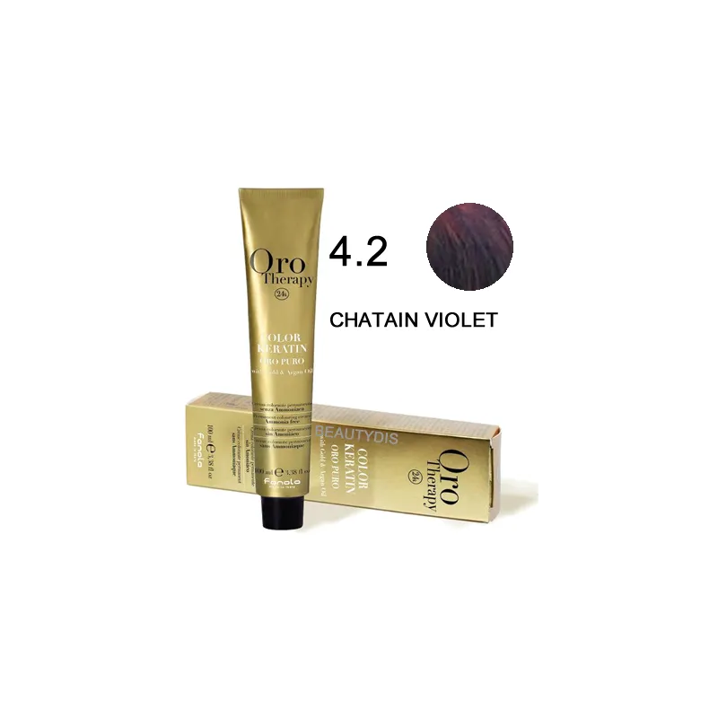 Acheter coloration Orotherapy 4.2 chatain violet