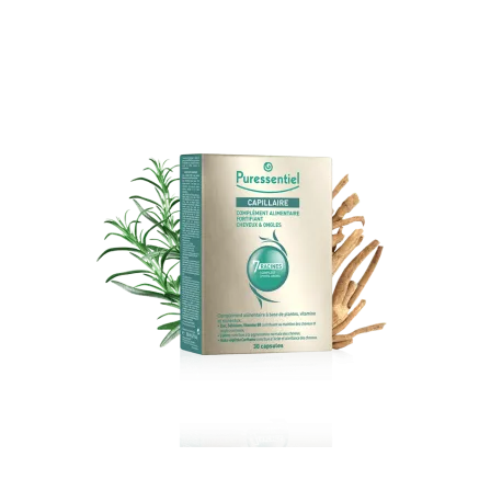 Complément alimentaire fortifiant cheveux et ongles Puressentiel