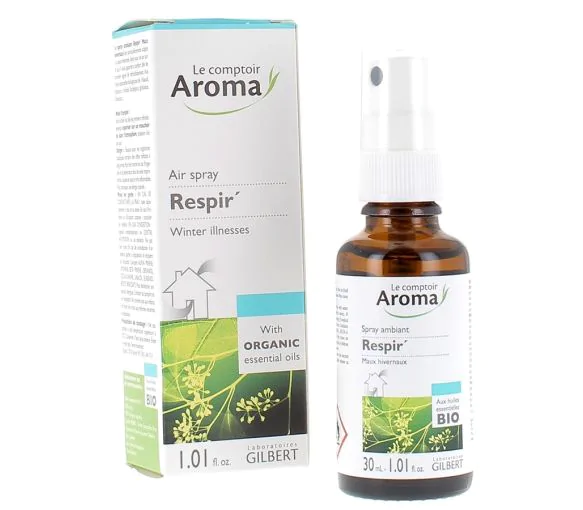 Respir' Spray ambiant Maux hivernaux Le Comptoir Aroma - spray de 30 ml