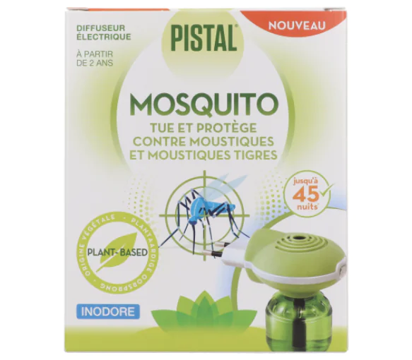 Mosquito diffuseur électrique anti-moustiques Pistal - diffuseur électrique + recharge de 30ml