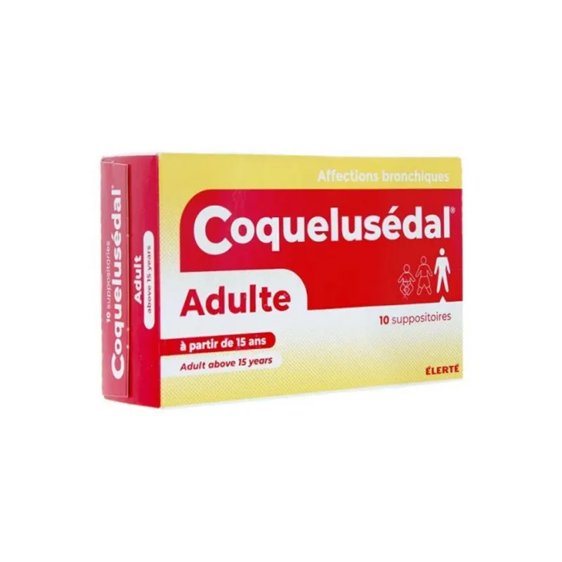 Élerté coquelusédal adultes 10 suppositoires