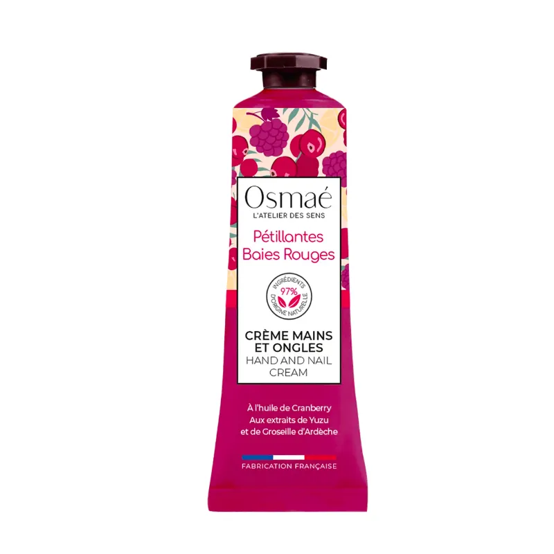 Achat Crème Mains et Ongles Pétillantes Baies Rouges 30ml Osmaé