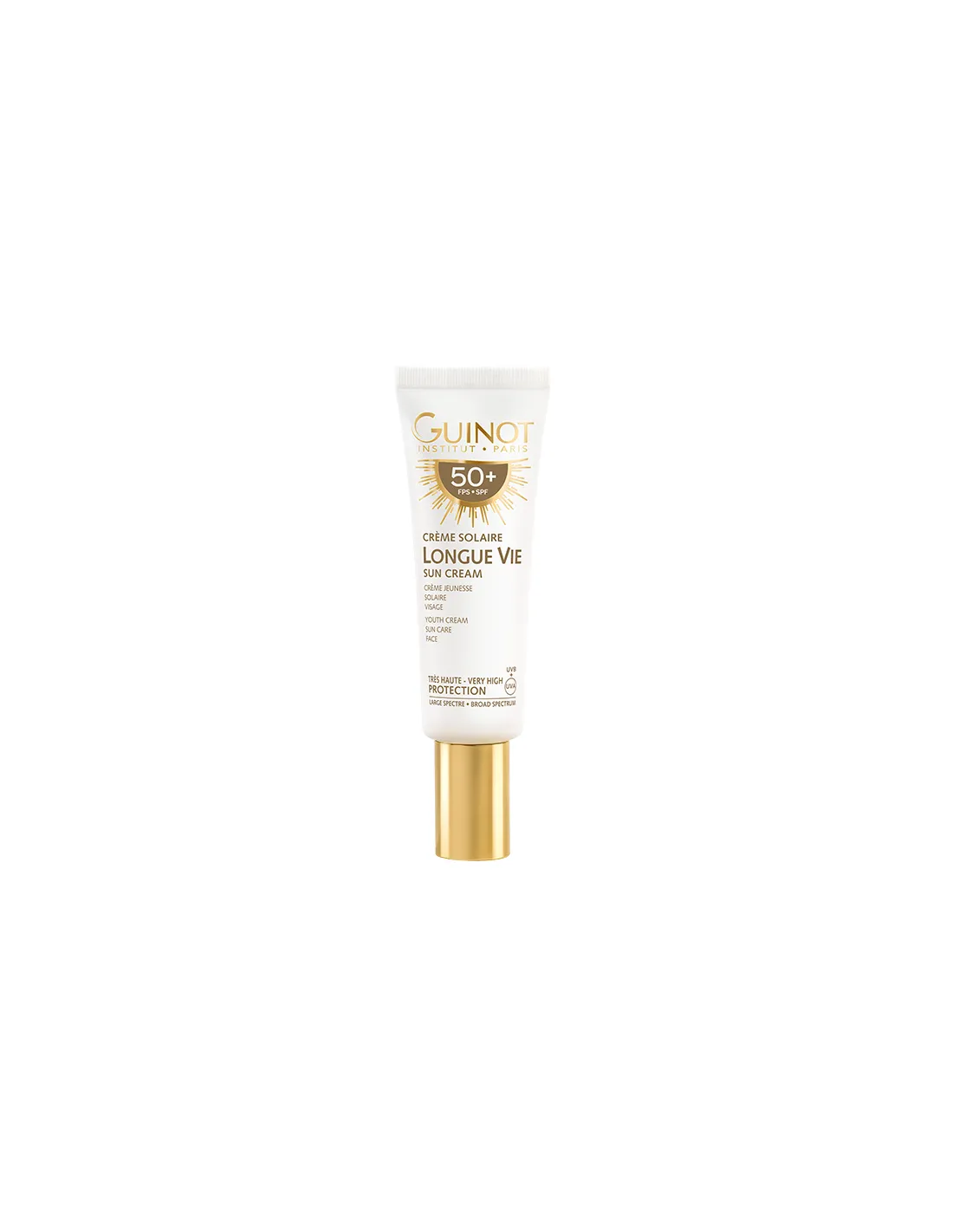 Crème Solaire Longue Vie Fps 50+ CRÈME SOLAIRE JEUNESSE - TRÈS HAUTE PROTECTION - VISAGE Guinot -