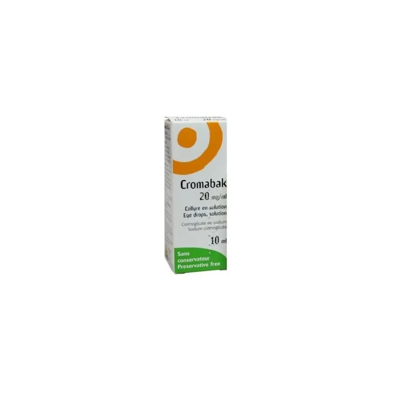 Cromabak collyre 20 mg 10ml | Nom de la Pharmacie en variable