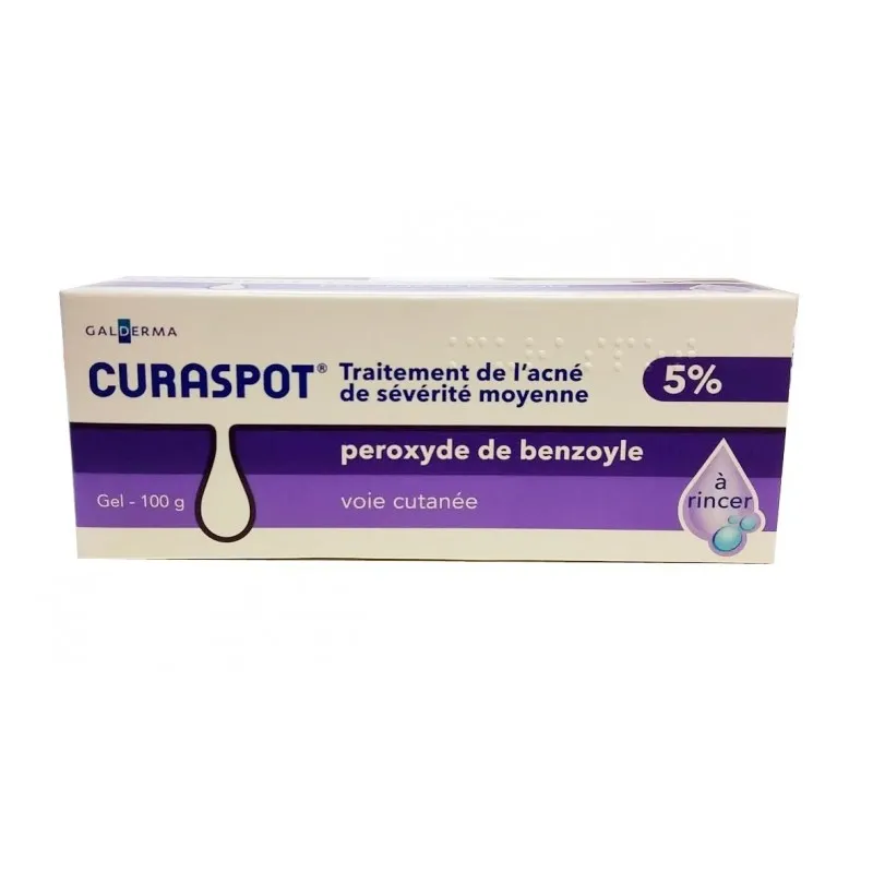 Curaspot gel acné 5% 100g | Nom de la Pharmacie en variable