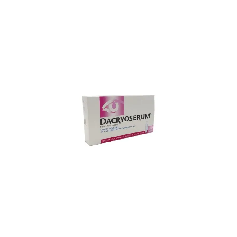 Dacryoserum Solution Pour Lavage Ophtalmique 20 Récipients...