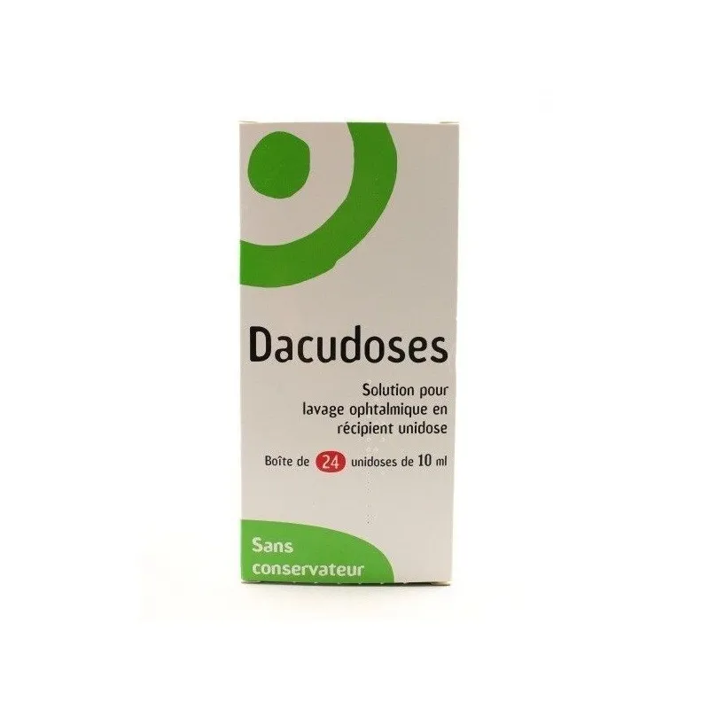 Dacudoses solution pour lavage ophtalmologique 24 doses | Nom de...