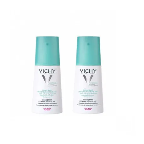 VICHY Deodorant Fraicheur Extreme 24h Spray Lot de 2 x 100ml  Vichy