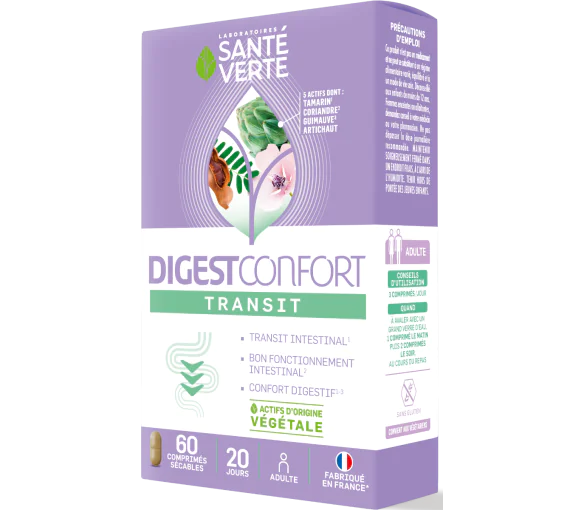 DigestConfort Transit Santé verte - boite de 60 comprimés