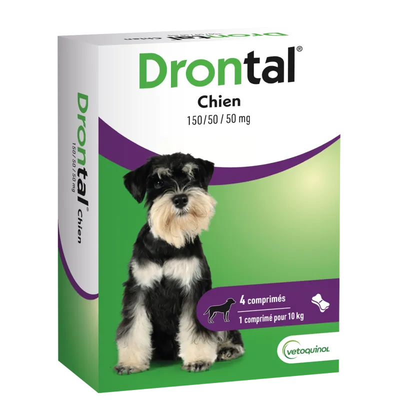 Drontal Chien Vermifuge Efficacité Maximale en 4 Comprimés