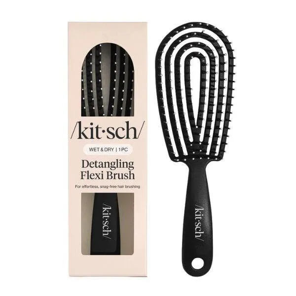 Kitsch Detangling Flexi Brush - Black