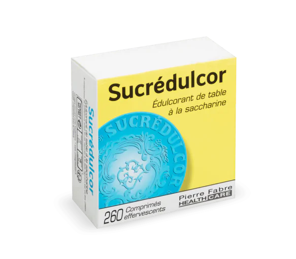 Édulcorant de table à la saccharine sucrédulcor Pierre Fabre - boite de 260 comprimés effervescents