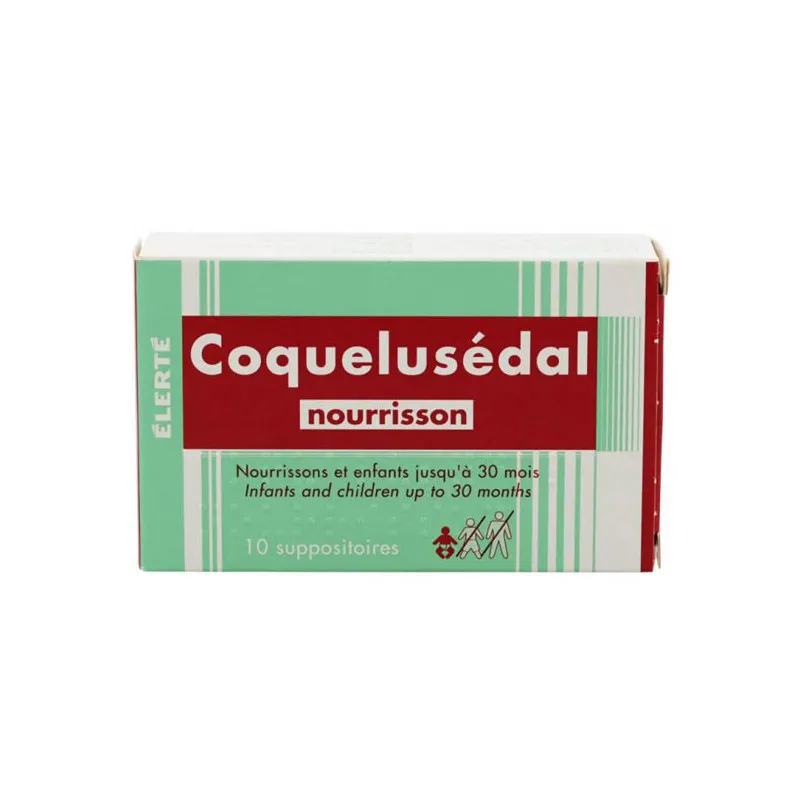 Élerté coquelusédal nourrissons 10 suppositoires